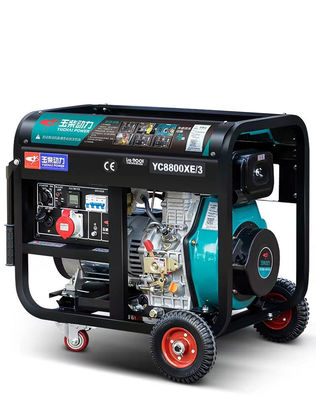 Land 5/6/8/10kw Household Silent Diesel Generator Set com saída AC de três fases