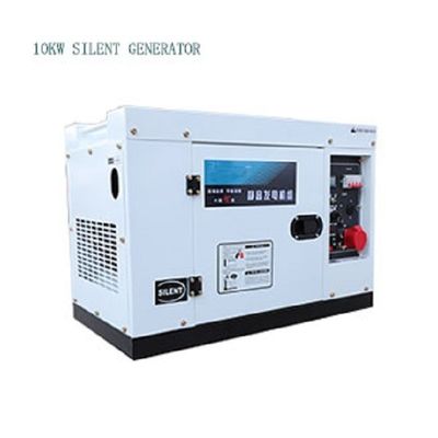Conjunto de gerador portátil diesel de 10 kW com design silencioso e ampla aplicação