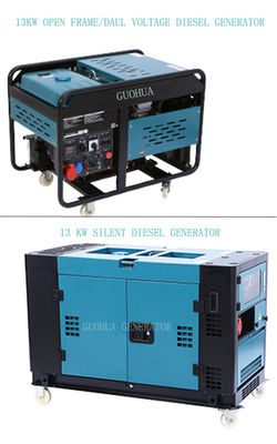12kw/13kw/15kw/20kw Pequeno gerador diesel silencioso para uso doméstico de tensão nominal 220V/220V 380V