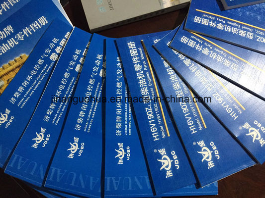 Livros de peças não-padrão e manual de manutenção para Chidong Jichai