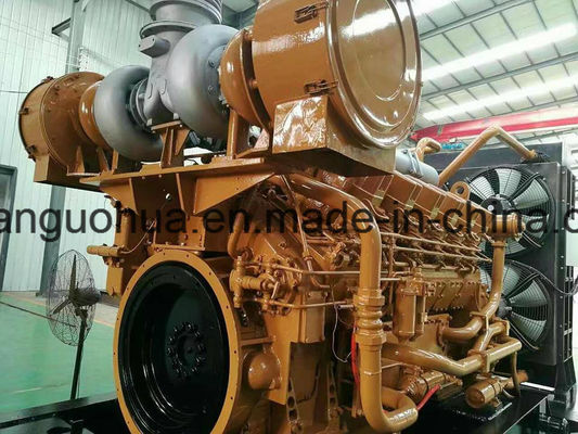 Aspiração natural, pressão de entrada, ignição por impulso, conjunto de gerador de motor Jichai de 500 kW.
