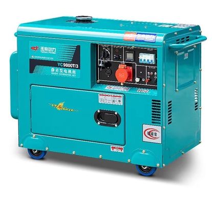 Land 5/6/8/10kw Household Silent Diesel Generator Set com saída AC de três fases
