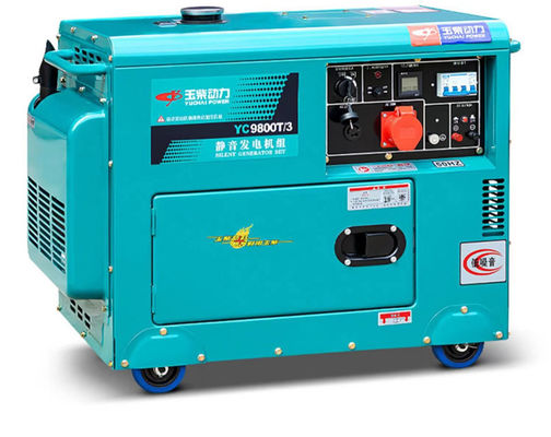 Land 5/6/8/10kw Household Silent Diesel Generator Set com saída AC de três fases