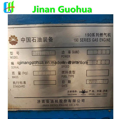 13700KG Capacidade H16V190 Jinan Jichai Jgas Generator Parts with CE Certification