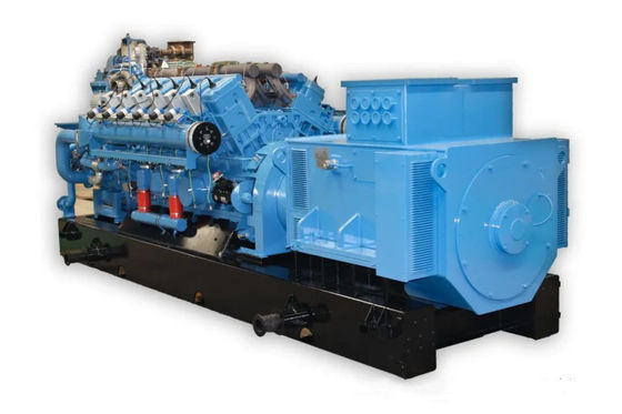 Pequeno material de aço 20MW gerador de gás industrial para produção sustentável