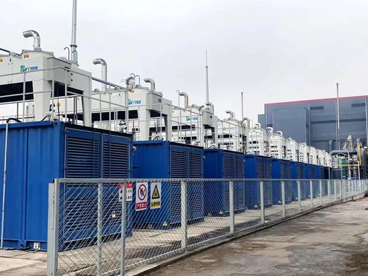 Pequeno material de aço 20MW gerador de gás industrial para produção sustentável