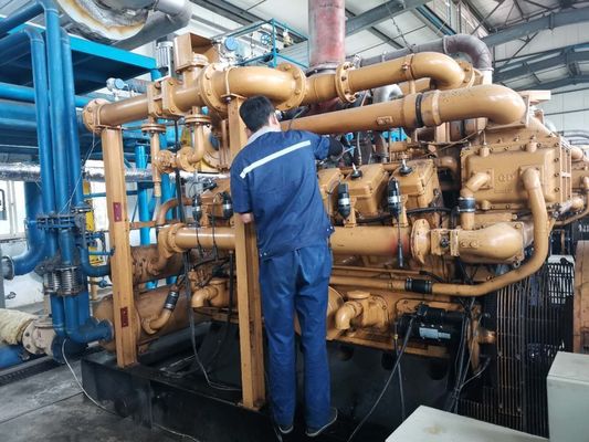Conjuntos de geradores de gás de 1 MW com sistema de cilindros em V e tipo de saída de três fases AC